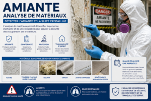 Amiante : analyse de matériaux pour détecter l’amiante et la silice cristalline